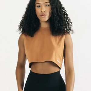 SET. Alphalete Heavy Cotton Cropped Cutoff S, NWOT